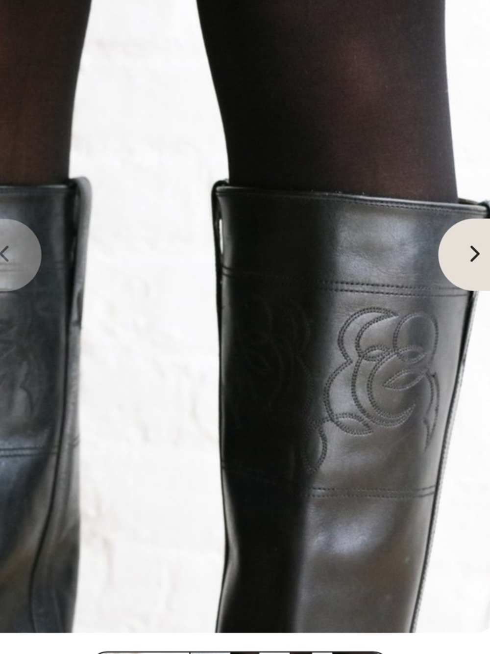 Golden goose black leather tall riding boots 36 / 6 - Picture 4 of 12